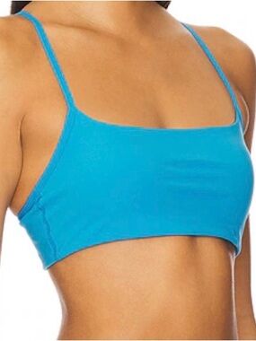 FORM Sami Clarke Criss Cross Sports Bra Aqua Large